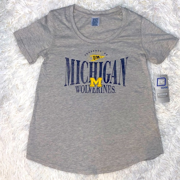 NWT University of Michigan Gray T-Shirt - Picture 1 of 3